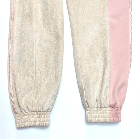 COTTWEILER Faux Suede Runway Tracks Jogger Pants - Picture 9 of 10